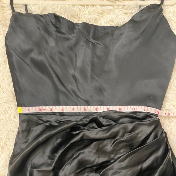 House of CB Reva Black satin balcony corset dress - Size S - Picture 4 of 7